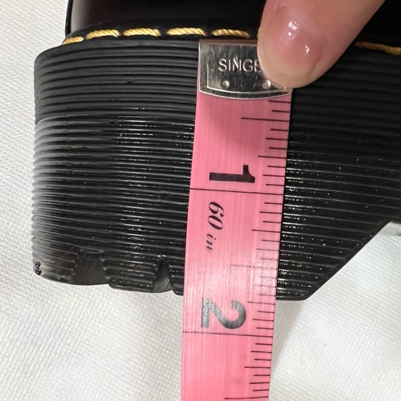 Platform Loafers tie up NWT individually wrapped gorgeous black shoes - Picture 7 of 9